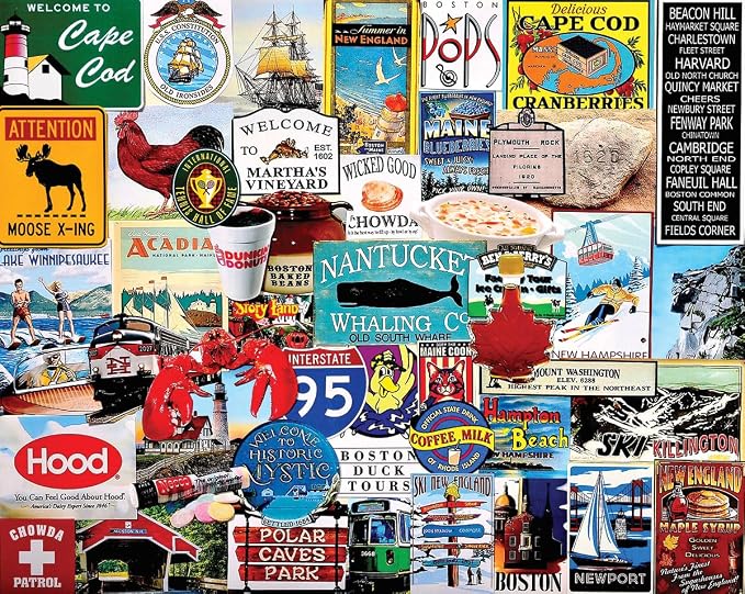 White Mountain Puzzles I Love New England