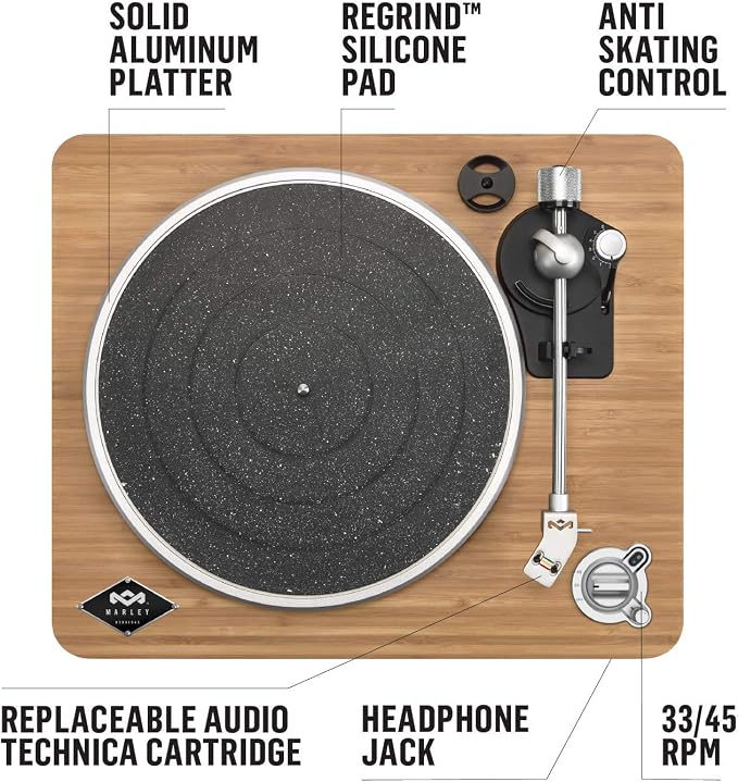 House of Marley Stir It Up Wireless Turntable: Vinyl Record Player