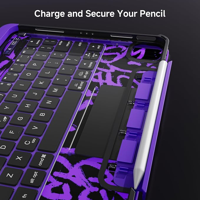 Keyboard Case for iPad 11 inch Pro 4/3/2/1st Gen & 11’’ iPad Air 2025 M3