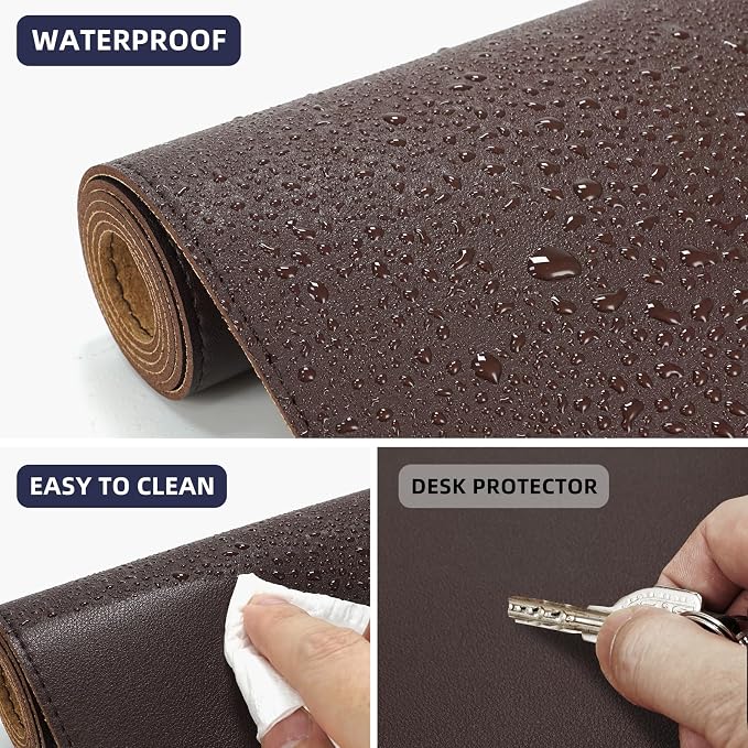 Leather Desk pad Protector, Large Desk mat