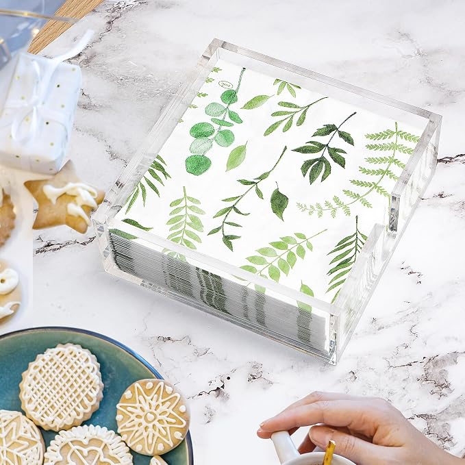 LotFancy Acrylic Napkin Holder, Dinner Napkin Holder