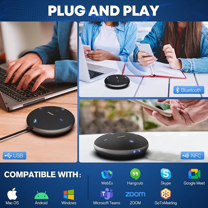 M4 Bluetooth Speakerphone Conference Microphone