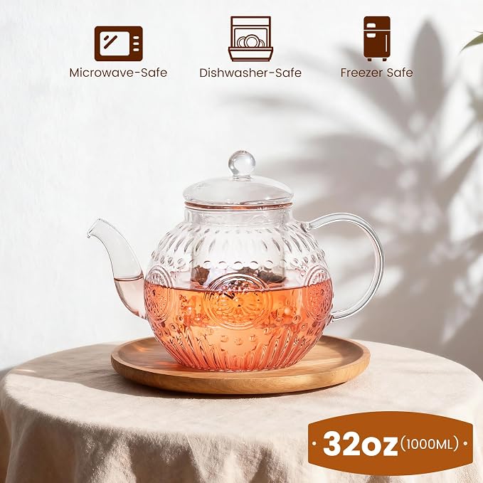 Bandesun Vintage Glass Teapot Set