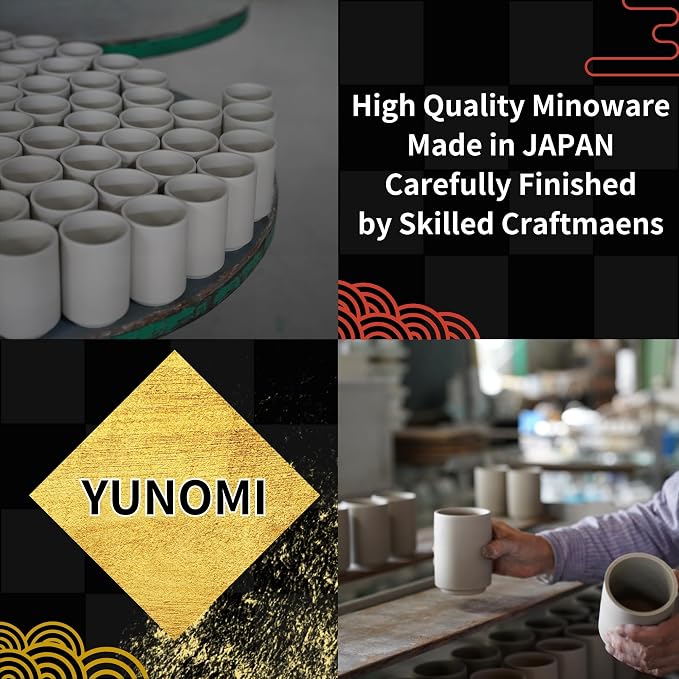 Japanese Tea Cups Sushi-Yunomi Mino Ware