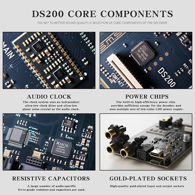 SMSL DS200 Headphone Amp DAC Bluetooth 5.1 Dual CS43131 Chip DAC Amp