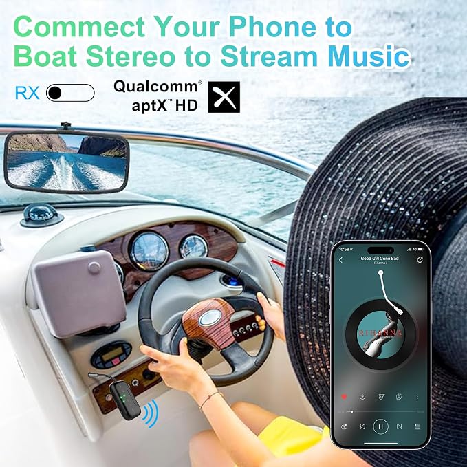 2025 Upgraded Pro Bluetooth 5.4 Transmitter Receiver, 2-in-1 Airplane Wireless
