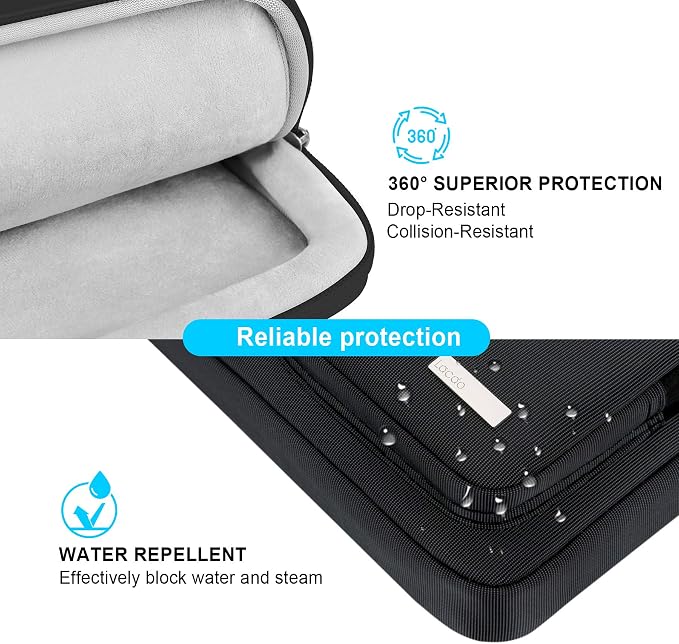 Lacdo 360° Protective Laptop Shoulder Bag, 14 Inch Laptop Sleeve Case