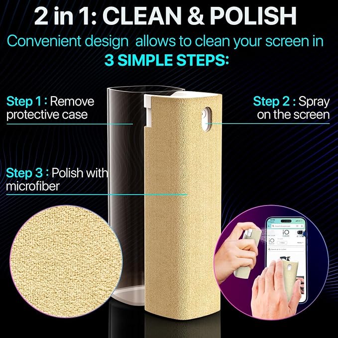 Mini Screen Cleaner Spray – Finger Proof Screen Cleaner