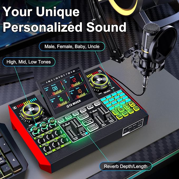 Podcast Equipment Bundle with 3.5mm Condenser Microphone