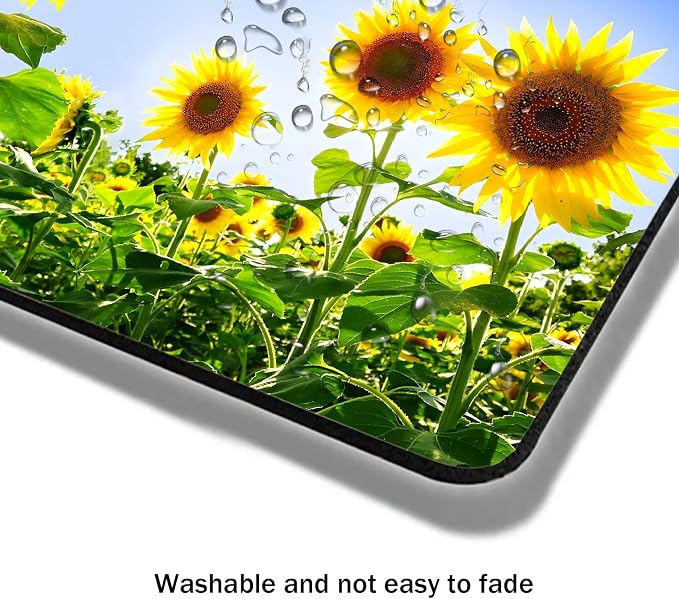 Mouse Pad, Cute Sunflower Plants Floral Mouse Pads