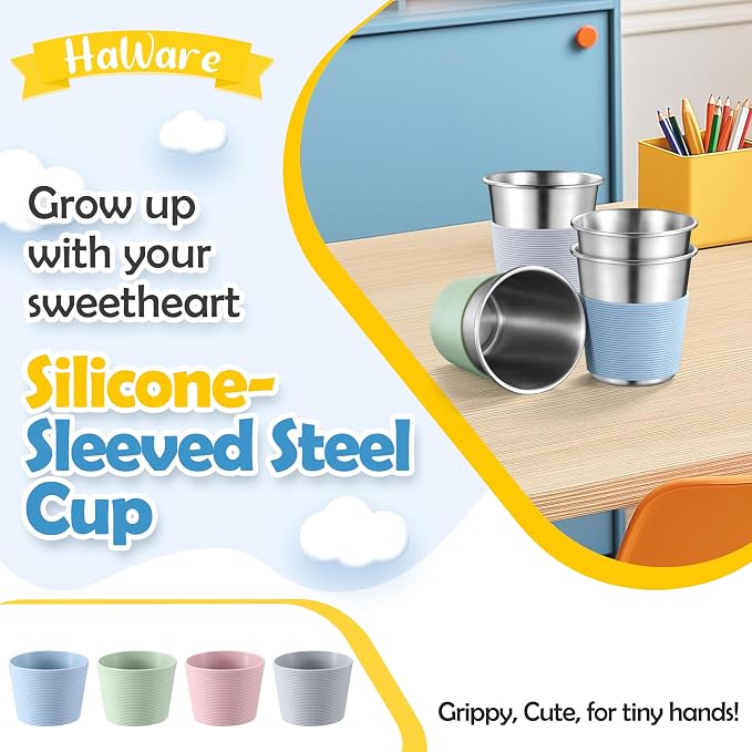 HaWare Stainless Steel Kids Cups