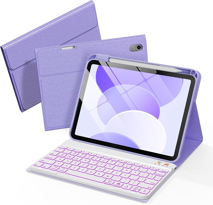 Folio Keyboard Case for iPad 10th Gen 10.9 inch and iPad 11th, Magnetic