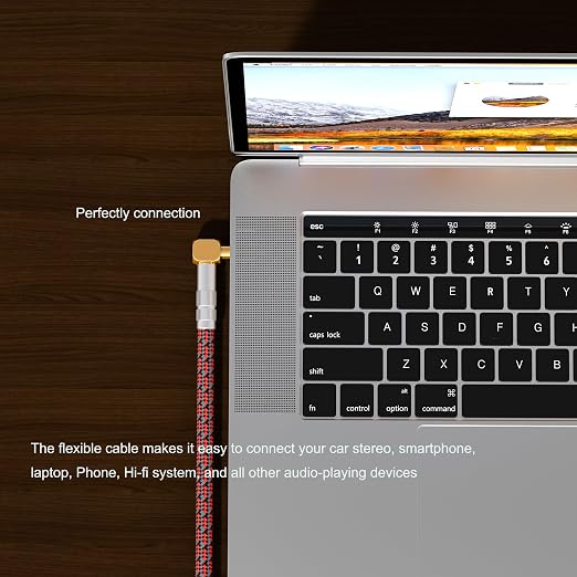Audiophile High Purity Copper Aux Audio Cable 3.5mm Male to 3.5mm Male Audio