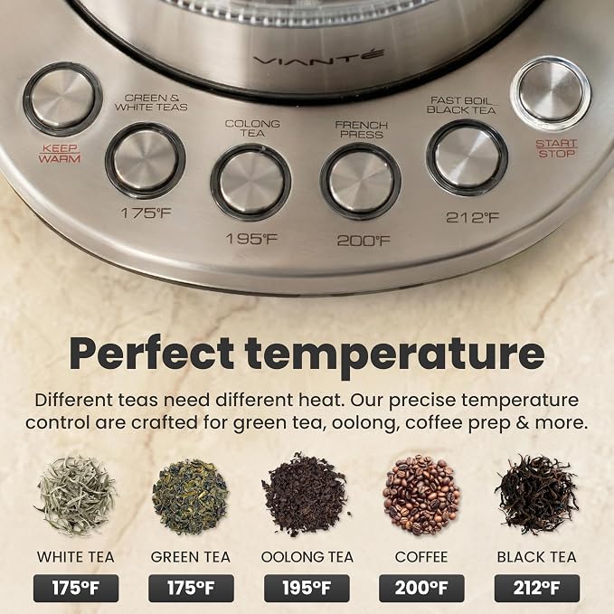 Viante Alba Electric Tea Kettle
