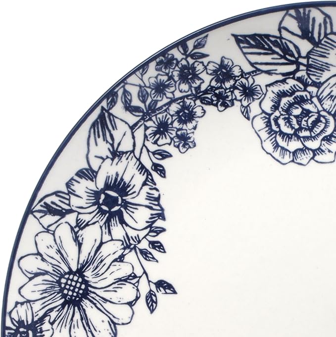 Pfaltzgraff Gabriela Blue 16-Piece Dinnerware Set, Service