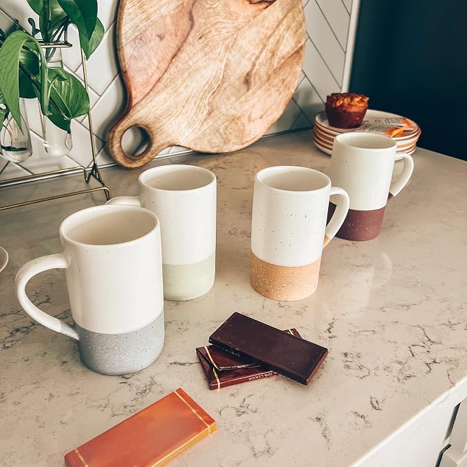 MORA Ceramics 12oz Coffee Mug Set of 4