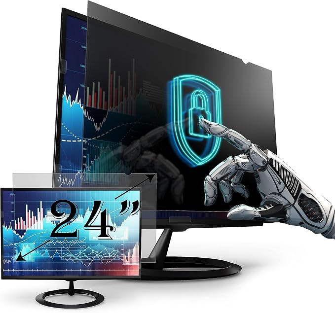 Premium Privacy Screen Filter for 24 Inches Desktop Computer Widescreen Monitor