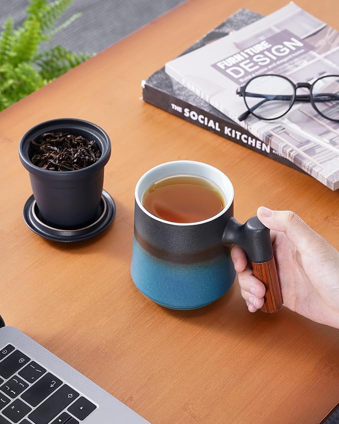 ZENS Tea Cup with Infuser and Lid