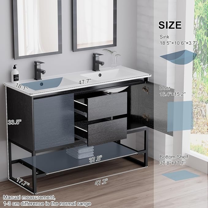 LUCKWIND 48" Bathroom Vanity