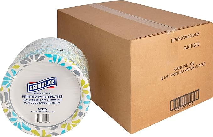 Genuine Joe Printed Paper Plates