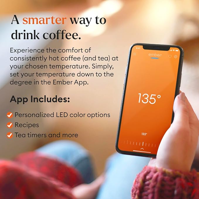 Ember Temperature Control 14oz Smart Mug 2, App-Controlled and Rechargeable