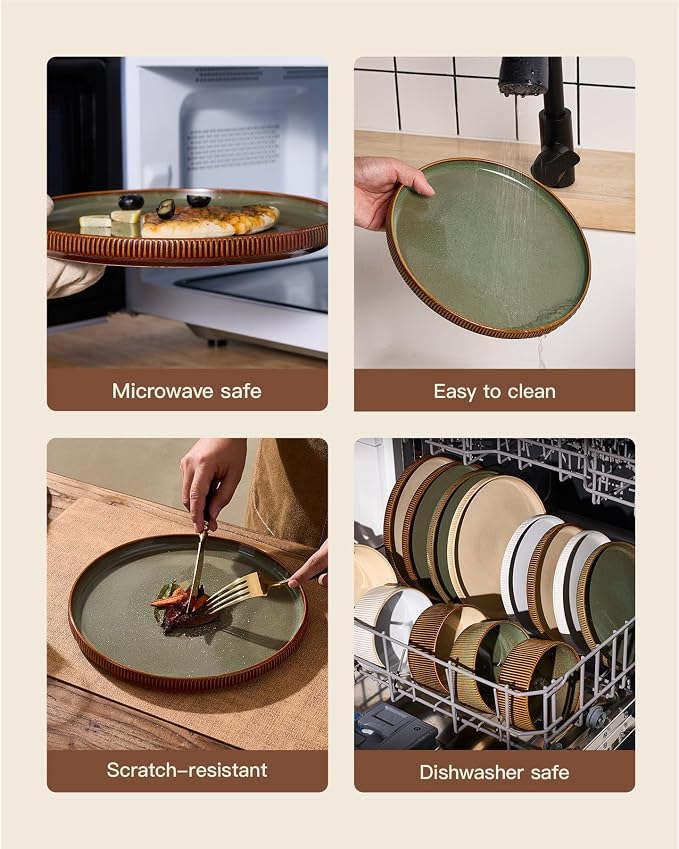 Stoneware Dinnerware Sets, Reactive Glaze Dishes Set