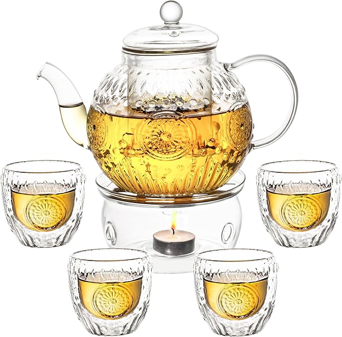 Bandesun Vintage Glass Teapot Set