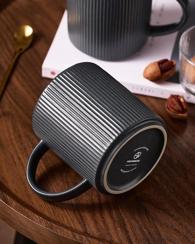 famiware Coffee Mug Set for 6, Star 16 oz Catering Mugs Cup Set