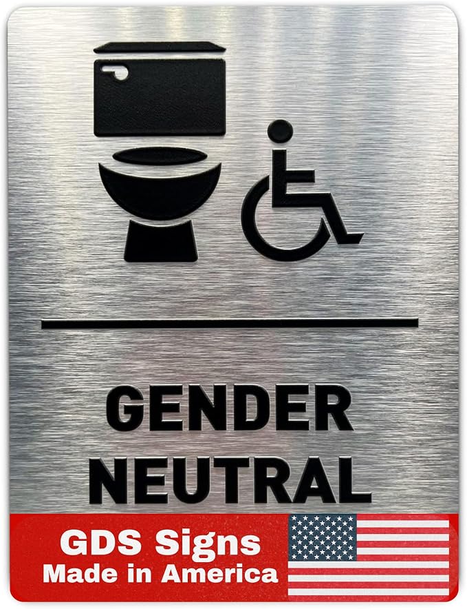 Gender Neutral Restroom Sign by