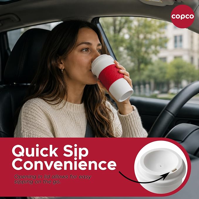 Copco Acadia Travel Mug, Cherry Red