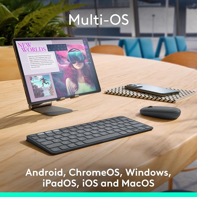 Logitech Keys-to-GO 2 Portable Bluetooth Tablet Keyboard