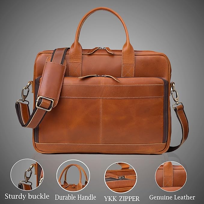 VC VINTAGE COUTURE Leather briefcase bag