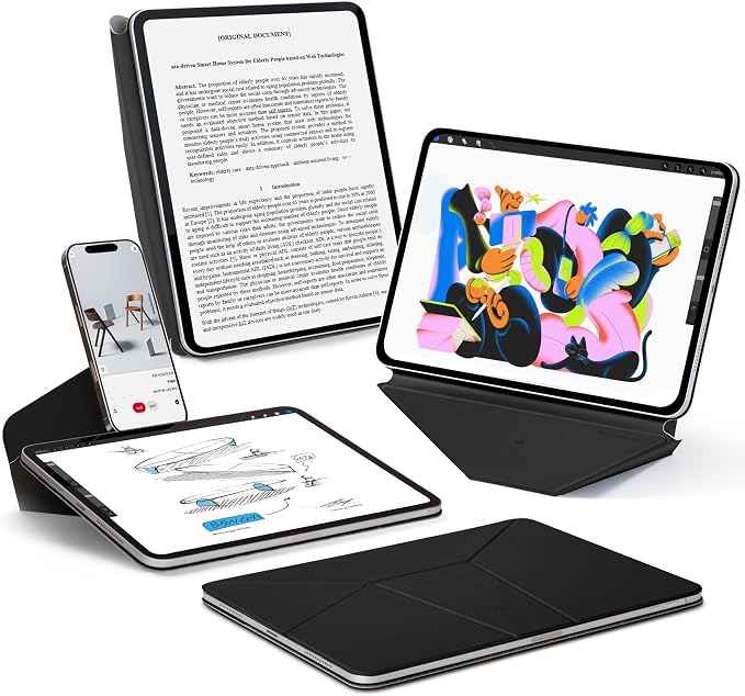 MOFT Dynamic Folio Case for iPad mini 7 A17 Pro, iPad mini 6, Silm Magnetic