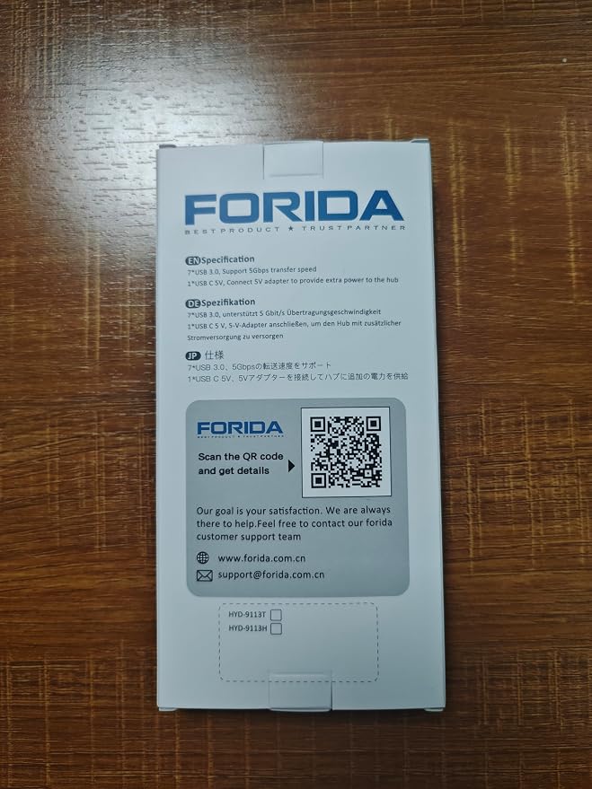 FORIDA USB C Hub-8 Port USB HUB