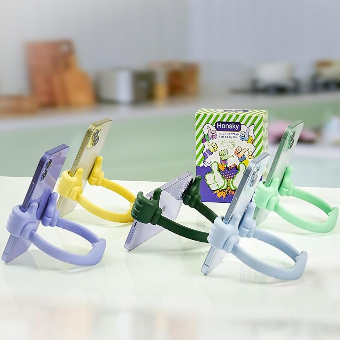 Honsky Thumbs up Cell Phone Stand, Stocking Stuffers Idea, Ok Stand Tablet