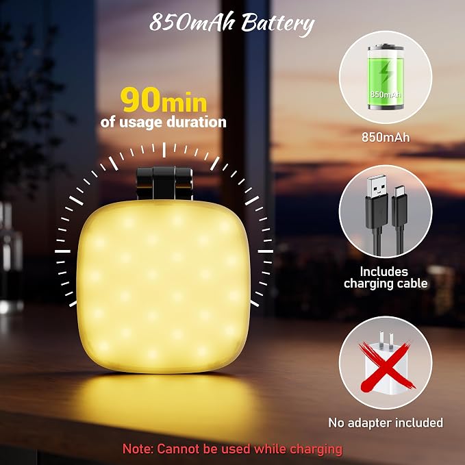 Magnetic Selfie Light for Phone: 5 Led Mode