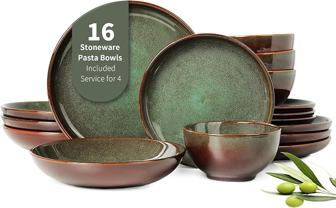 16 Piece Double Bowl Dinnerware Sets