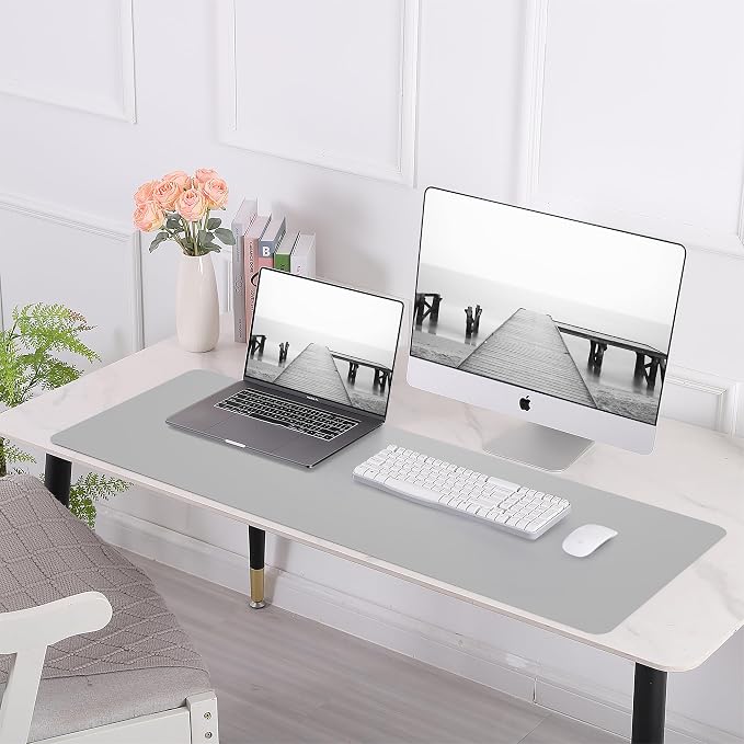 Leather Desk Protector, 47in*23.7in Large Mat