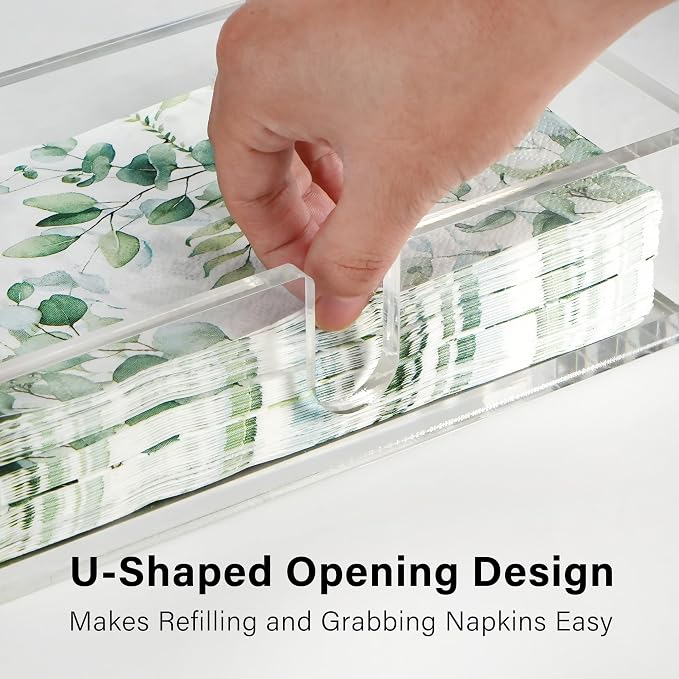 LotFancy Napkin Holder, Acrylic Napkin Holder