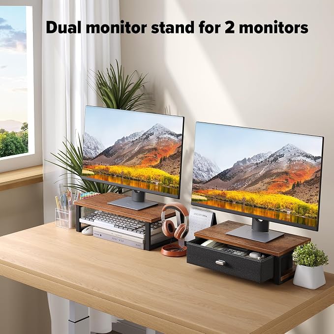 WOHOMO Dual Monitor Stand Riser