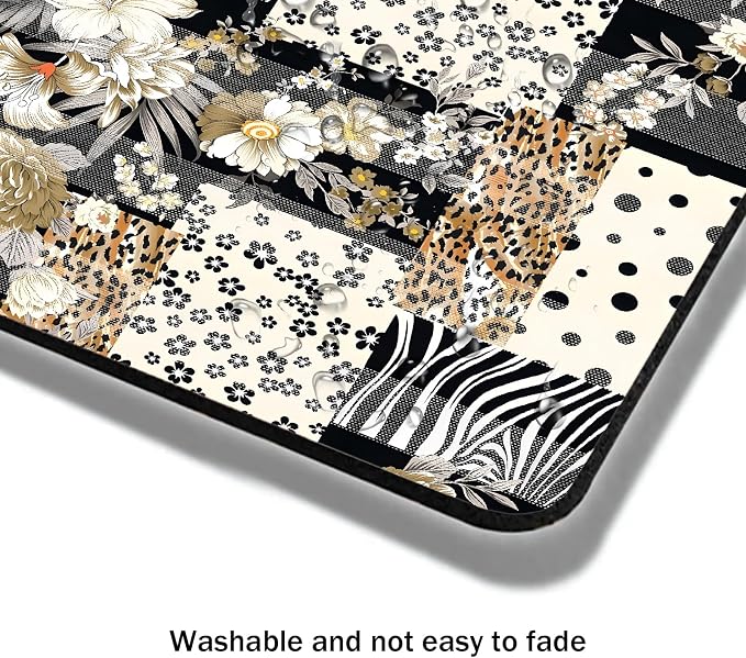 Mouse Pad, Cute Black Polka Dot Lattice Mouse Pads
