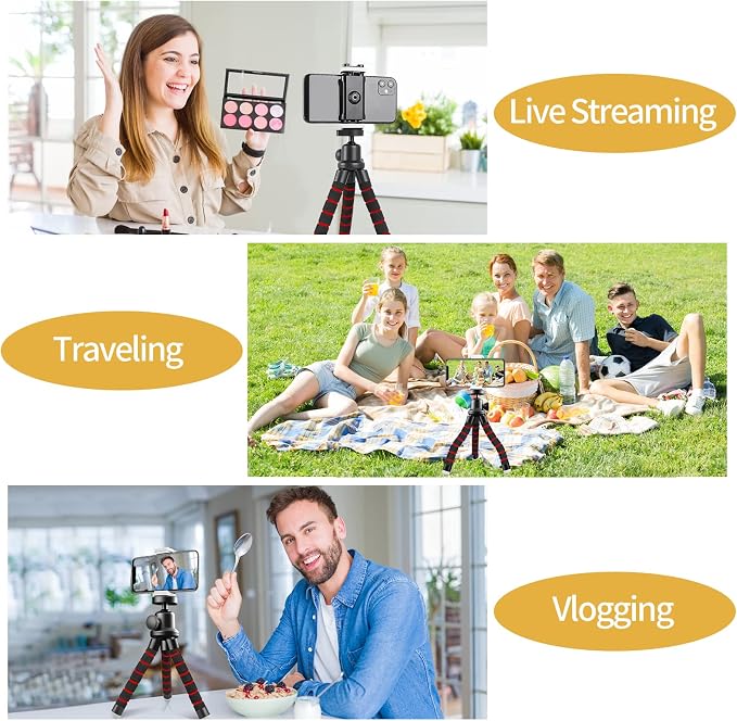 Sensyne Phone Tripod, Flexible Cell Phone Tripod