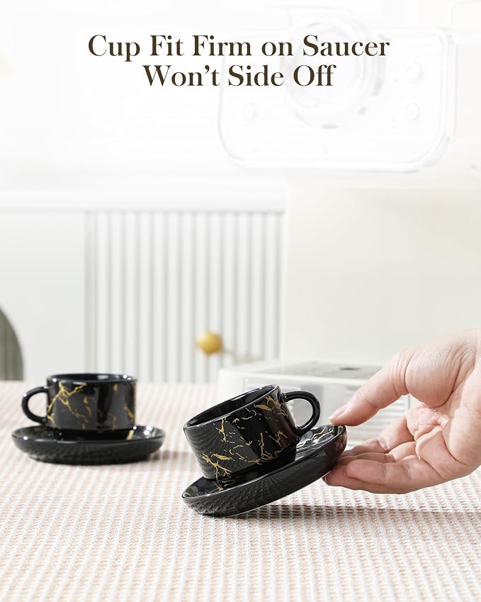 MALACASA 2.5 OZ Porcelain Espresso Cups
