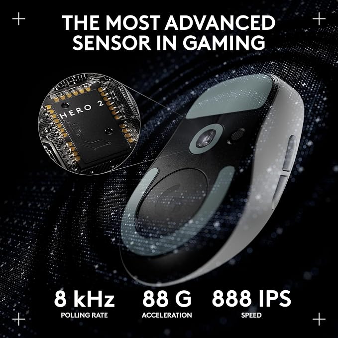 Logitech G Pro X Superlight 2 Lightspeed Wireless Gaming Mouse + G Pro X 2