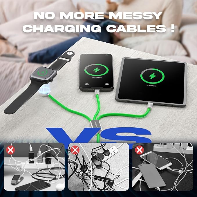 chubbycable Tri-Flex 3 in 1 USB C Cable