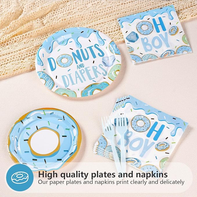 96Pcs Donut Baby Shower Decorations