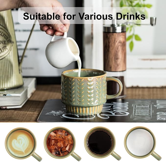 Miamolo Stackable Coffee Mugs Set of 4