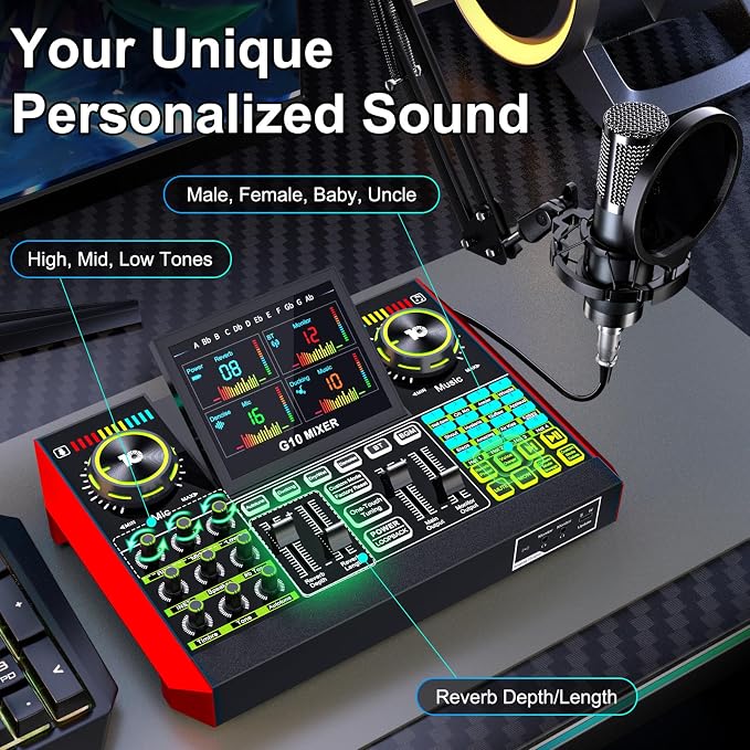 Podcast Equipment Bundle with 3.5mm Condenser Microphone