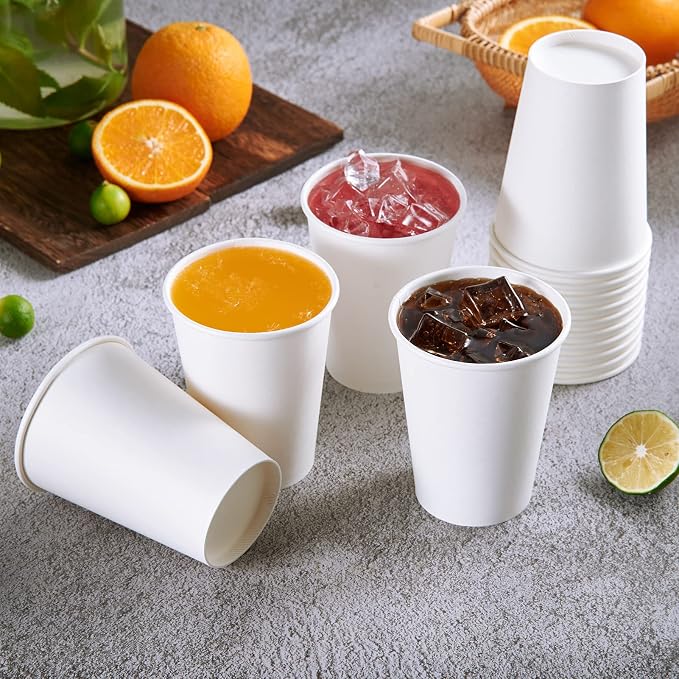 Vplus 500 Pack 12 OZ Paper Coffee Cups