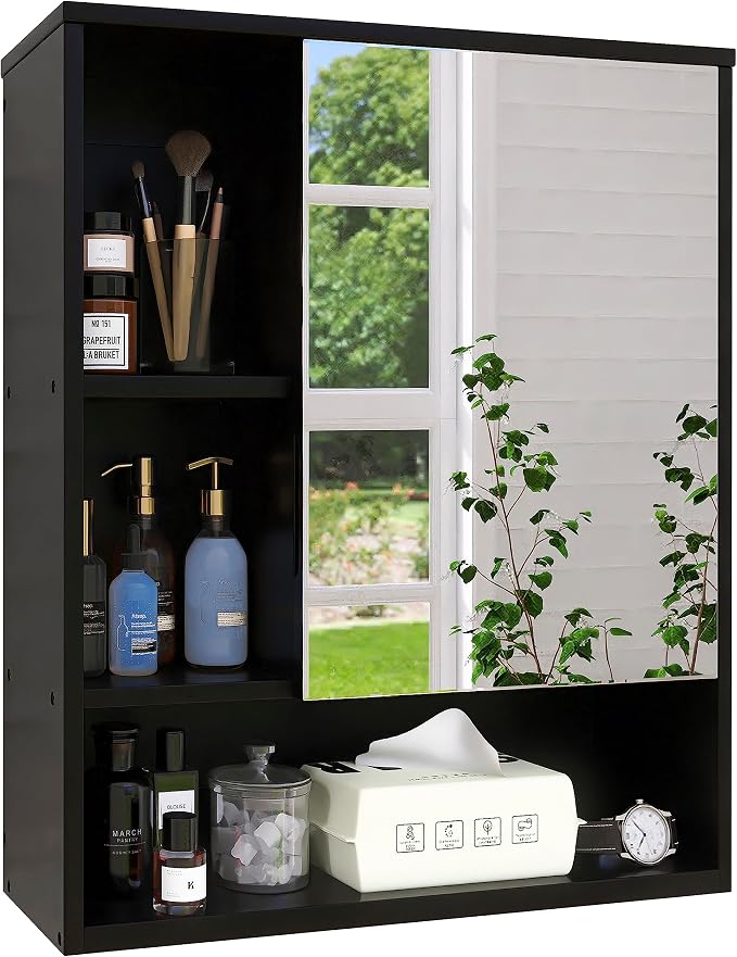Bathroom Mirror Cabinet Wall Mounted